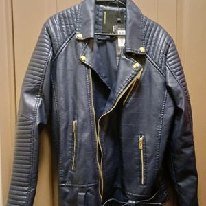 Men's Moto Leather Coat